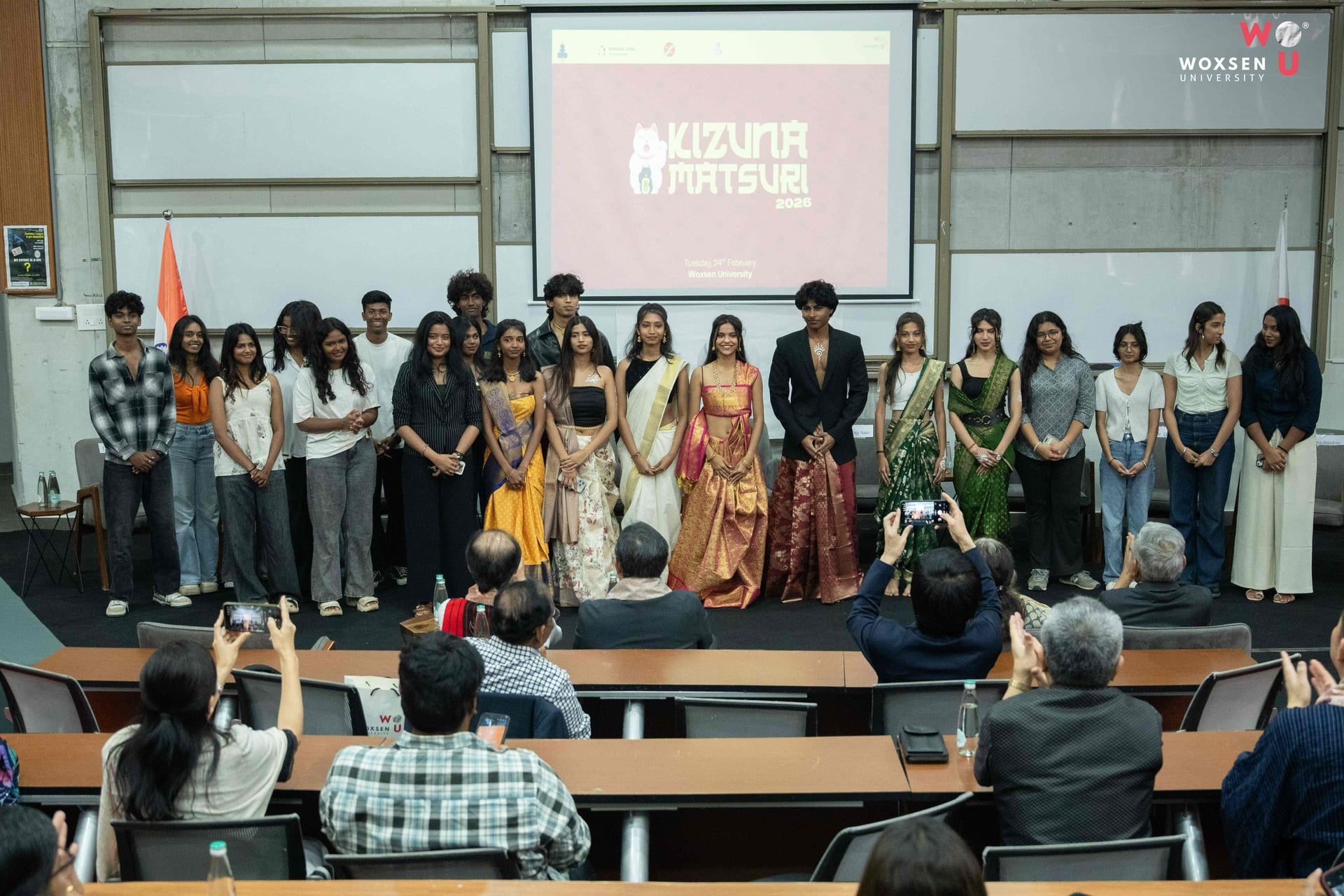 Students and faculty of the Woxsen Japan Centre